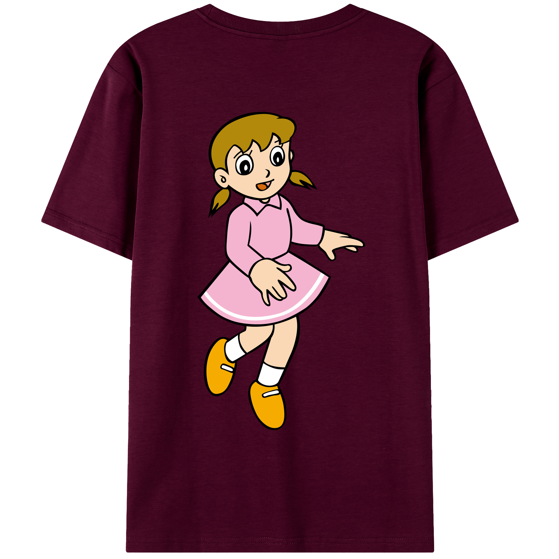 （画像用） ドラえもん みなもと しずか Doraemon Shizuka Minamoto レディース半袖Tシャツ(バックプリント)